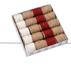 ROCCHETTI DI SPAGO IN CANAPA 3mt COLORI ASSORTITI