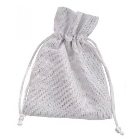 SACCHETTO LAME' BIANCO 9x12cm 12pz