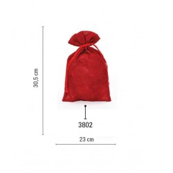 SACCHETTO ORGANZA PUDDING BAGS 23x30,5cm 3802-ROSSO 5pz