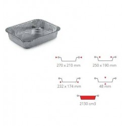 VASCHETTA ALLUMINIO R17G 100pz CONTITAL