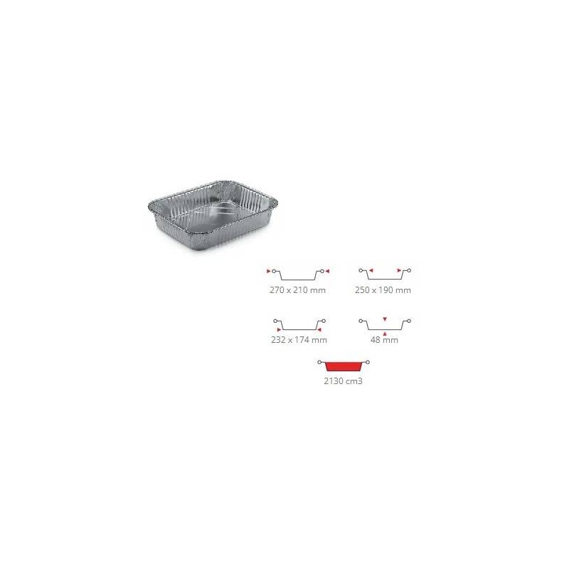 VASCHETTA ALLUMINIO R17G 100pz CONTITAL