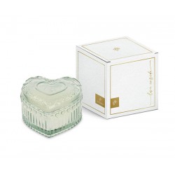 CANDELA PROFUMATA CUORE VETRO SALVIA