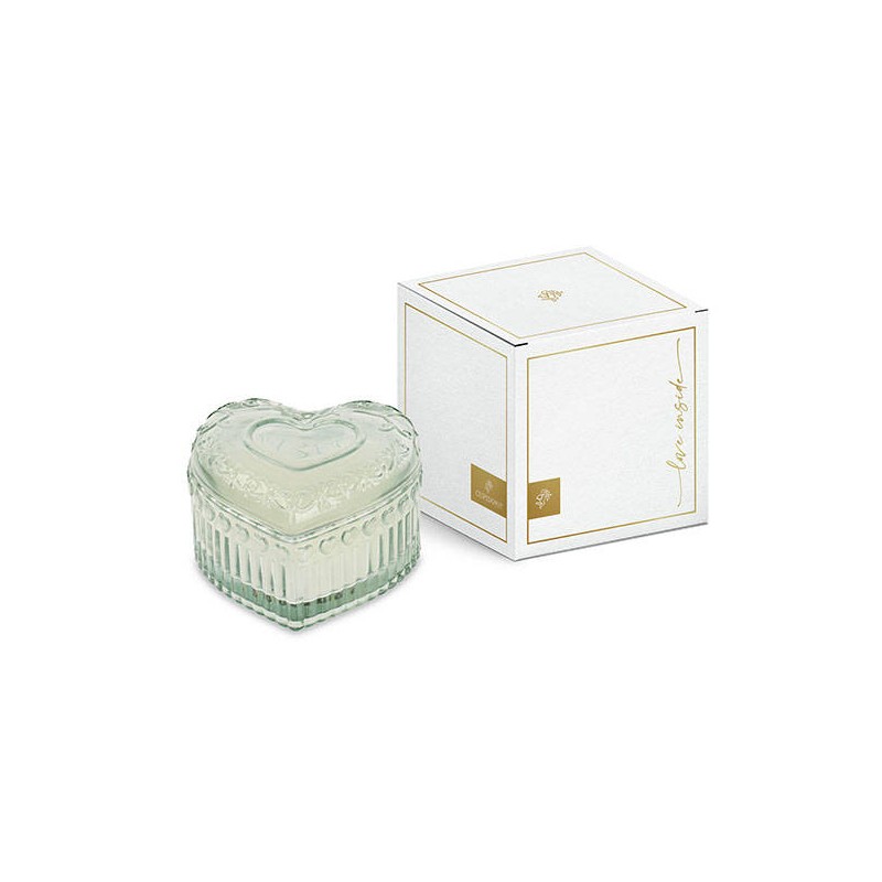 CANDELA PROFUMATA CUORE VETRO SALVIA