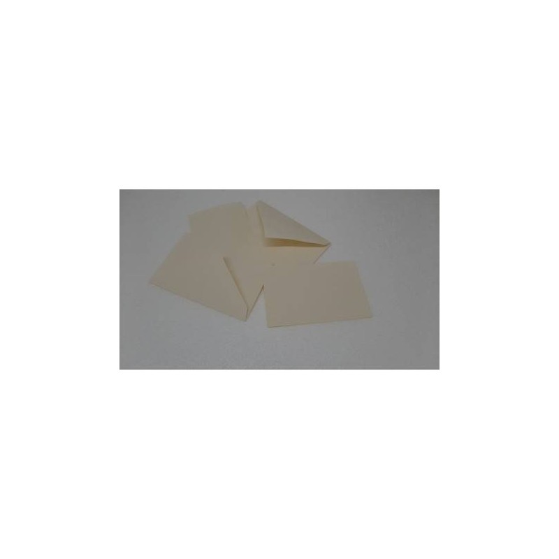 BIGLIETTO + BUSTA 7x11cm AVORIO 100pz