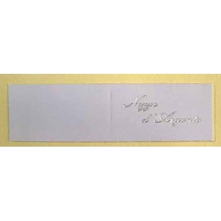 BIGLIETTI BOMBONIERA NOZZE D'ARGENTO 20pz 65/4