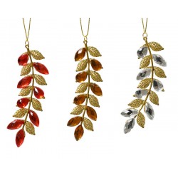 PENDENTE METALLO E ACRILICO GLITTER h10cm