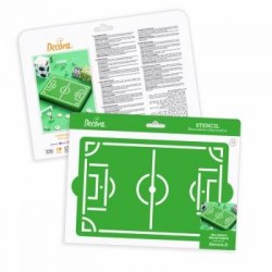 STENCIL CAMPO DA CALCIO 30x20cm