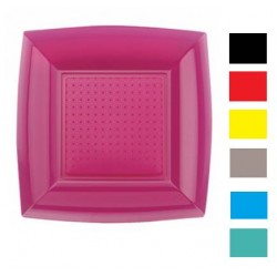 PIATTO DANDY QUADRATO FONDO PS 18x18 TRASPARENTE 20pz