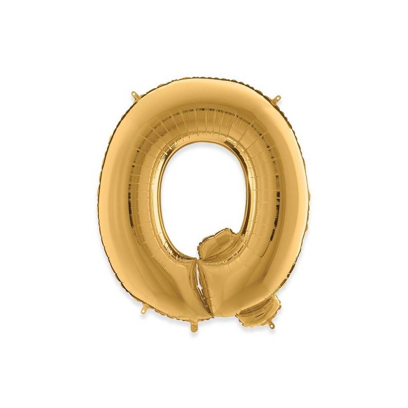 PALLONE MYLAR LETTERA Q 102cm 40 GOLD