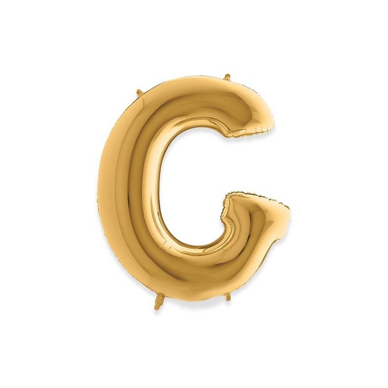 PALLONE MYLAR LETTERA G 102cm 40 GOLD