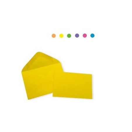 BIGLIETTI CON BUSTA 9x14 COL.ASS 10pz