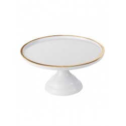 ALZATA MELAMINA BIANCA/ORO ø30 H.20cm