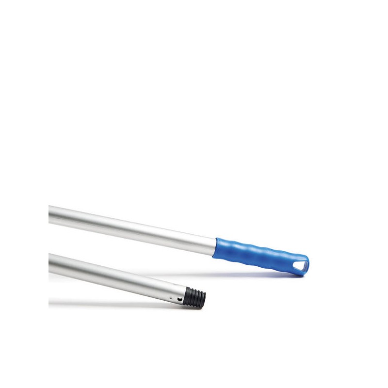 MANICO ALLUMINIO PROFESSIONALE 150cm ø2,3cm BLU C/FORO e VITE