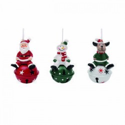 APPENDINO XMAS BELL CON SOGGETTI 3ass. 9cm 1PZ