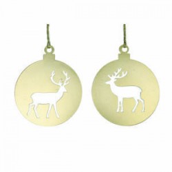 APPENDINO ORO SAGOMA RENNA 2ass. 15cm 1PZ