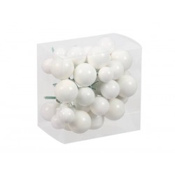 PALLINE CON FILO ø20/25/30mm BIANCO OPACO 6pz