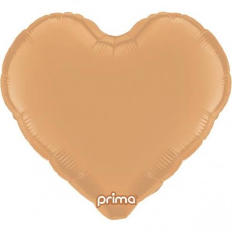 PALLONE MYLAR CUORE 18 45cm CARAMELLO