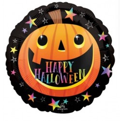 PALLONE MYLAR HX 18" 43cm ZUCCA SMILEY PUMPKIN