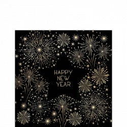 TOVAGLIOLI 25x25cm GOLDEN NEW YEAR 20pz