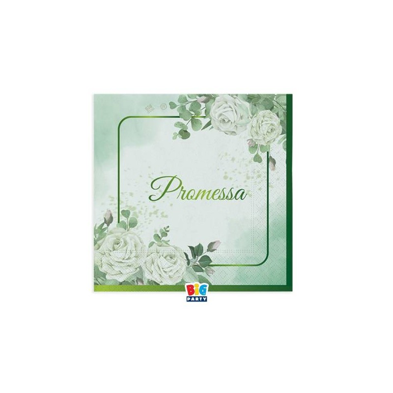 TOVAGLIOLI 25x25cm PROMESSA ECUPALIPTO 16pz