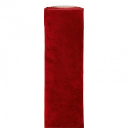 RUNNER DOUBLE VELVET cm30x3mt RED