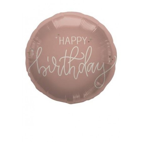 PALLONE MYLAR 18 45cm B-DAY CREME ROSE