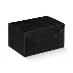 SCATOLA SEGRETO 39x27x23,5cm SETA NERO