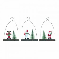 SOGGETTO DA APPENDERE METALLO E LEGNO 3ass. 18cm