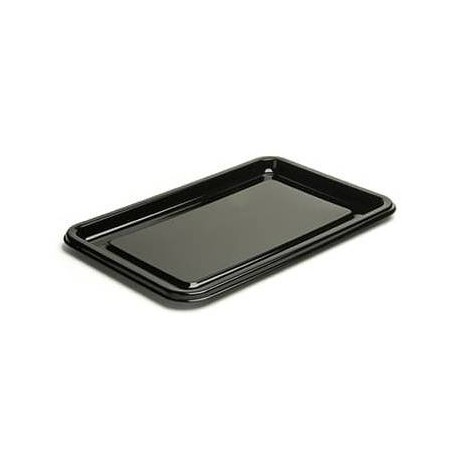 VASSOIO PET RETTANGOLARE MEDIUM NERO 35x24cm 10pz