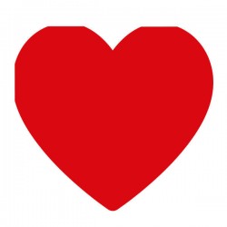 TOVAGLIOLI 33x33 SAGOMATI HEART RED 3V 16pz