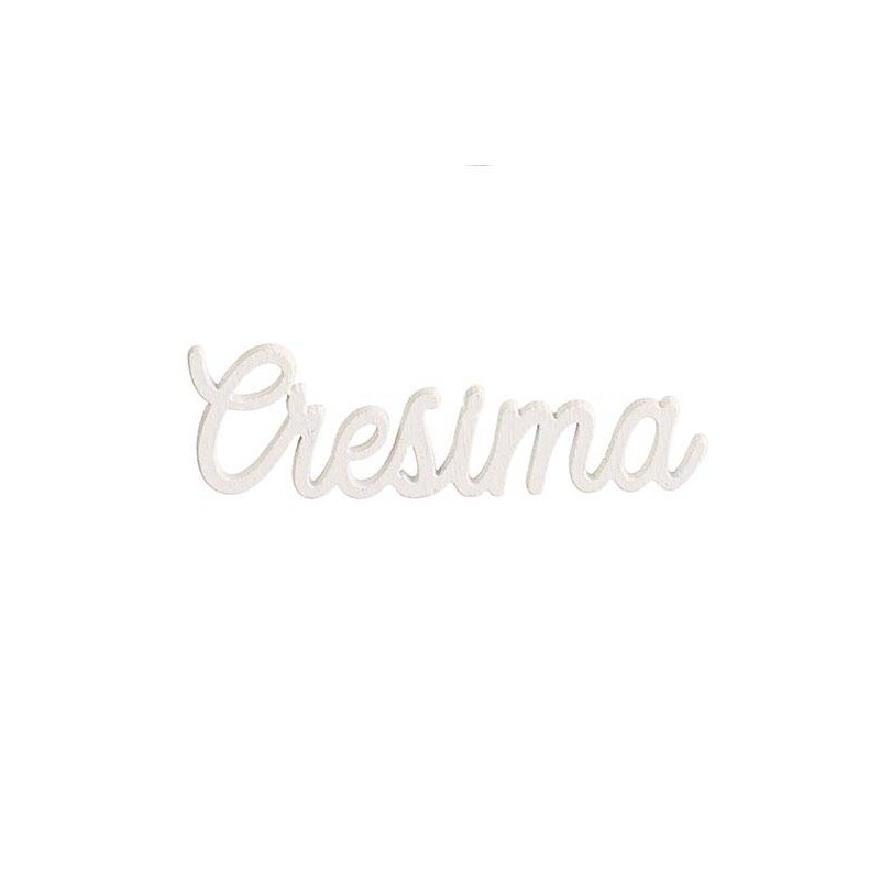 SCRITTA DECO CRESIMA BIANCO 5cm 12pz