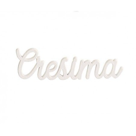 SCRITTA DECO CRESIMA BIANCO 5cm 12pz