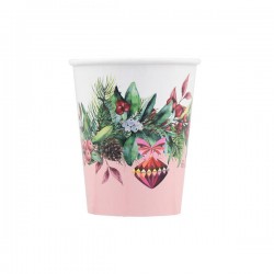BICCHIERI 250cc E8 COVER CHERRY CHRISTMAS 8pz