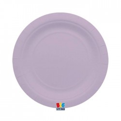 PIATTI PIANI ECOLOR BIODEGRADABILI 24cm LILLA 25pz