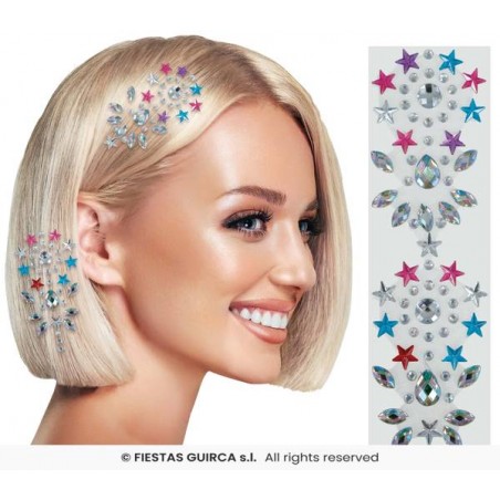 ADESIVI PER CAPELLI MULTICOLORE