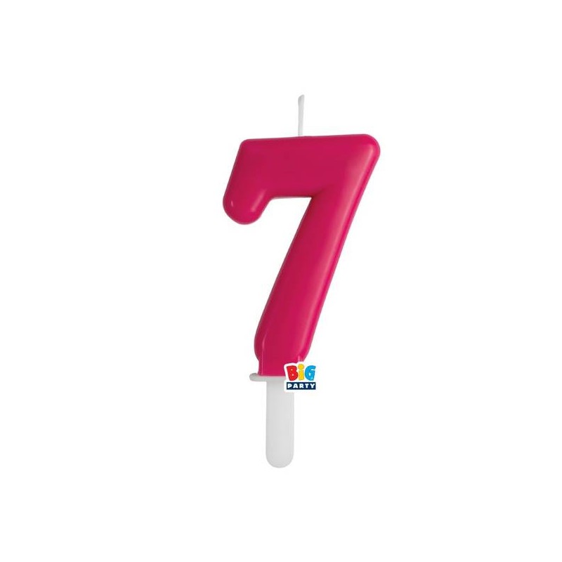 CANDELINA NUMERO 7 TINY PLUMP CHERRY 7cm