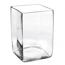 VASO QUADRATO VETRO H.30x20x20cm 2373A