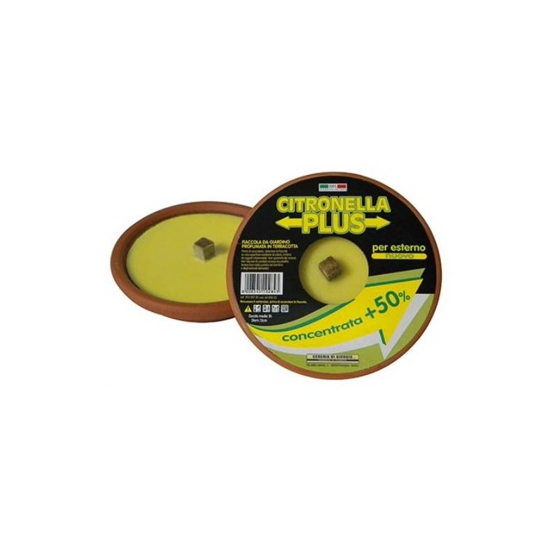 CANDELA COCCIO ø15cm H.2,7 CITRONELLA PLUS CDG