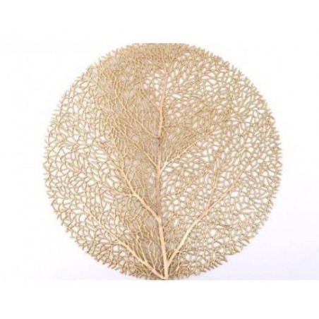 TOVAGLIETTA TONDA 38cm FOGLIA ORO