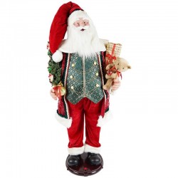 BABBO NATALE DANZANTE ANIMATO CON SUONI 65x45x155cm