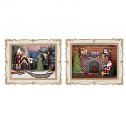 CORNICE SCENA NATALE 2ass. 24,5x10,5x19cm