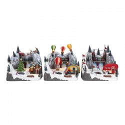 VILLAGGIO 3 SCENE ASS. 22x16x20,5cm 1pz luce suono movimento