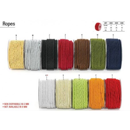 ROCCHETTO ROPES ø4x25mt J-NERO