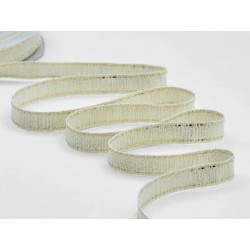 NASTRO RUSTICO LAME' C/IMPUNTURA mm12x20mt ORO