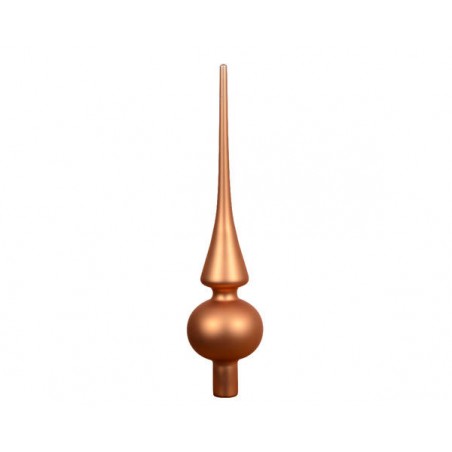 PUNTALE ALBERO IN VETRO H.26cm BRANDY MAT