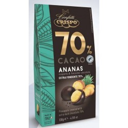 ANANAS RICOPERTO DI CIOCCOLATO FONDENTE 70% 130gr