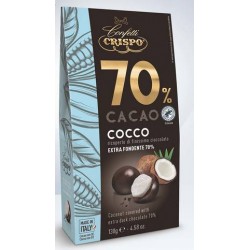 COCCO RICOPERTO DI CIOCCOLATO FONDENTE 70% 130gr