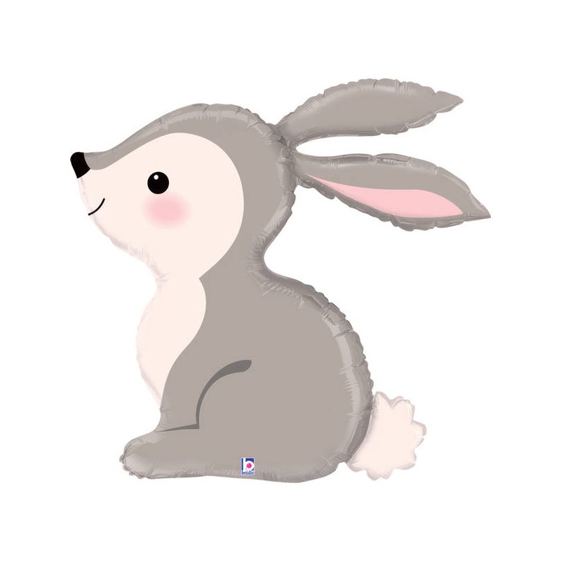 PALLONE MYLAR 31 79cm CONIGLIO GRIGIO