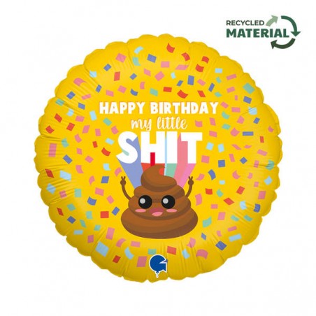 PALLONE MYLAR 18 46cm HBD MY LITTLE SHIT