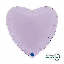 PALLONE MYLAR 18 46cm CUORE MAT LILLA